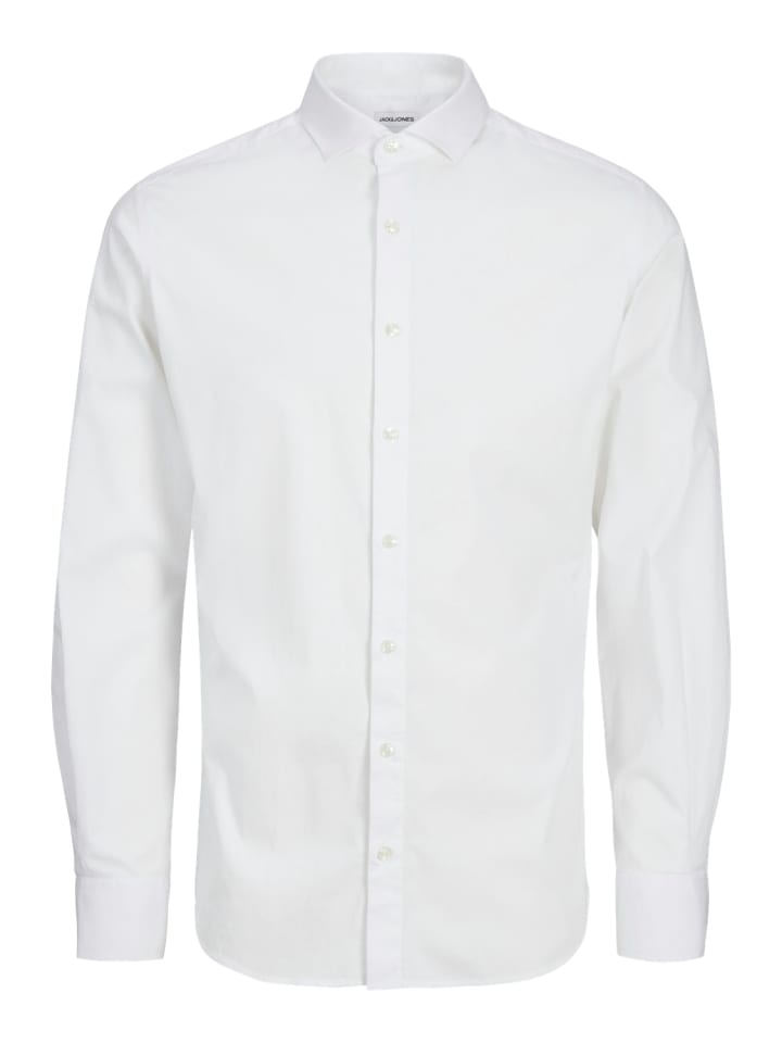 JACK & JONES Junior Anzughemd JJEAXEL STRETCH SHIRT LS in white günstig kaufen