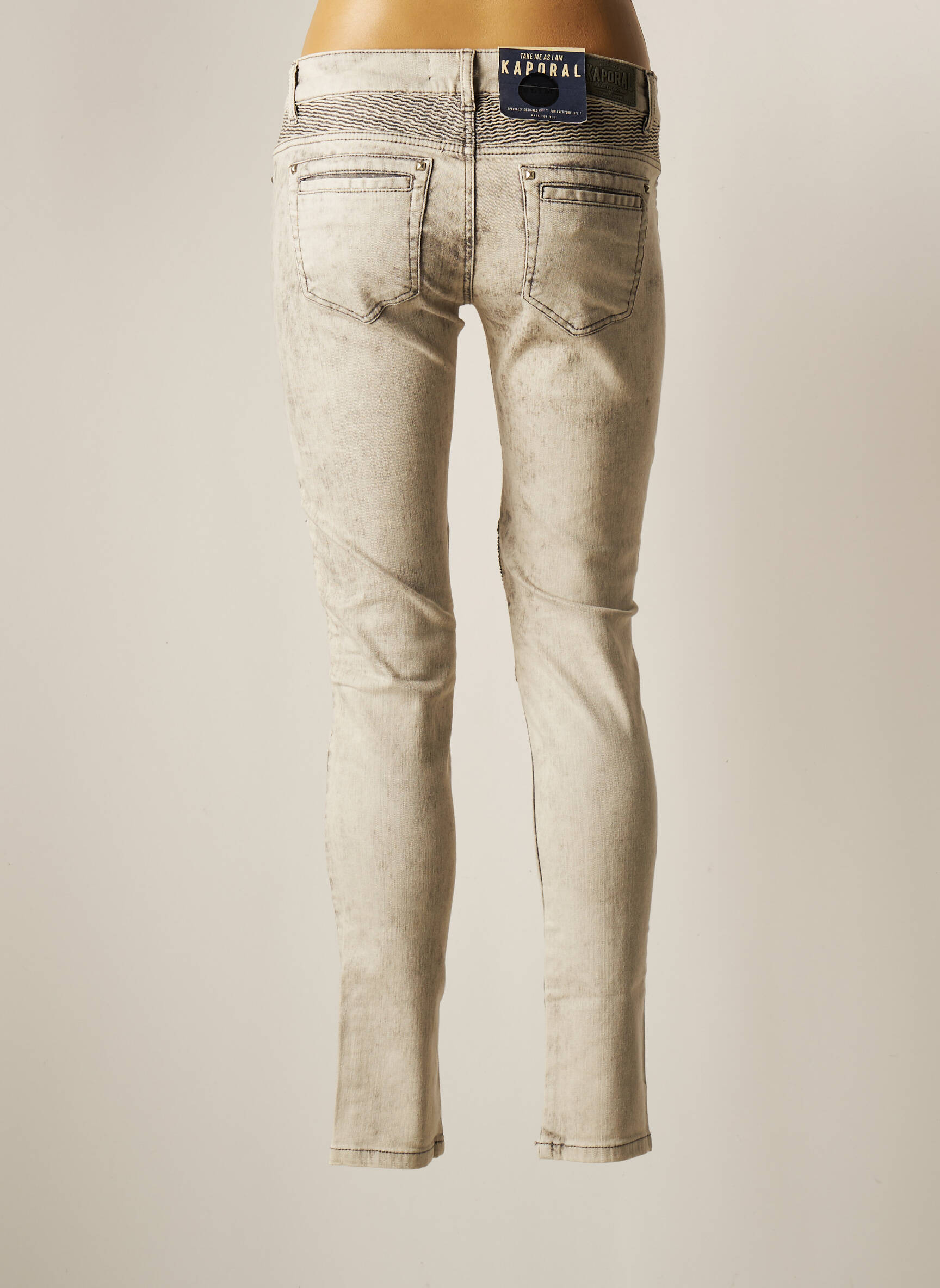 Kaporal Jeans Coupe Slim Femme couleur gris