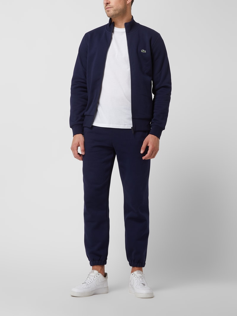 Sweatpants mit Label-Detail in marineblau