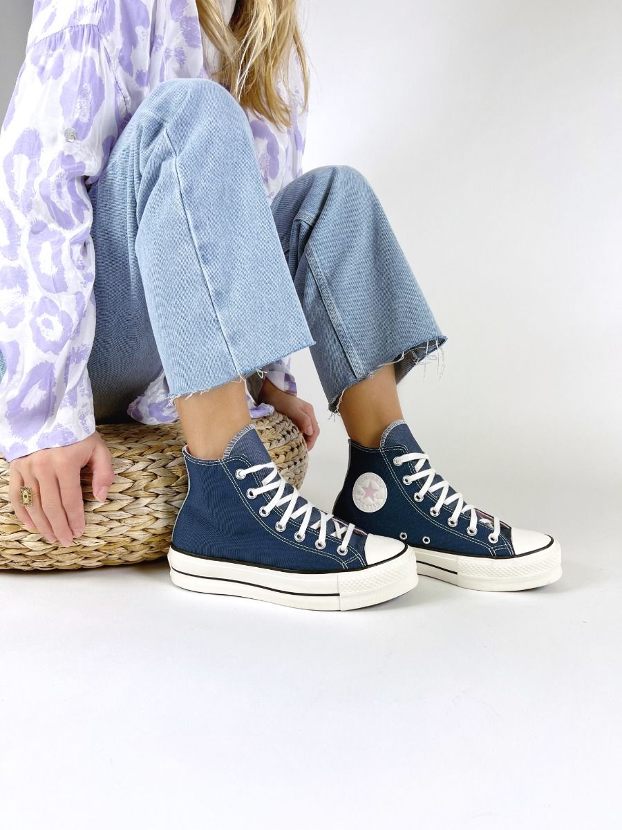 Converse  CHUCK TAYLOR AS LIFT DENIM FASHION - Marine Rose
