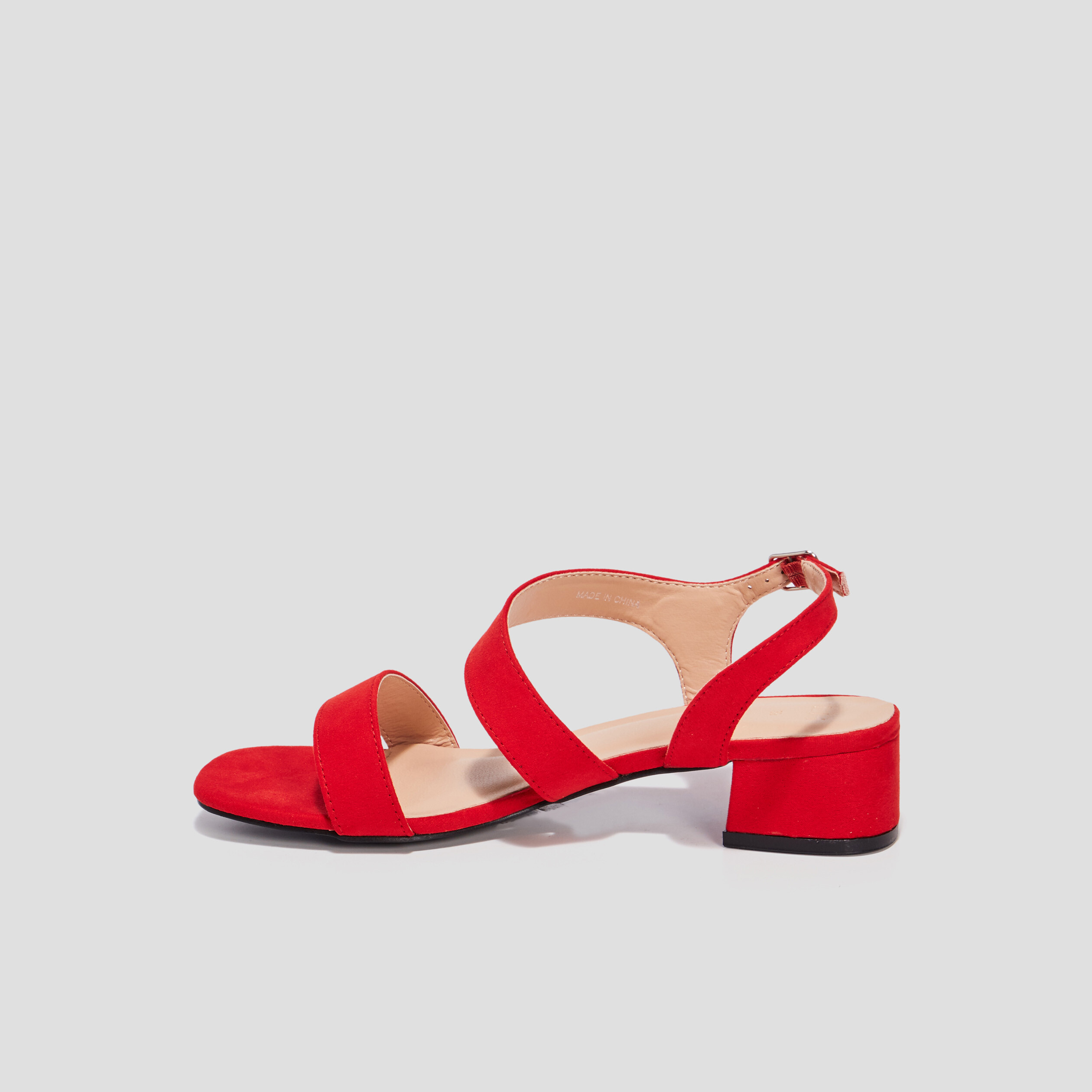 Sandales à talons rouge femme | La Halle