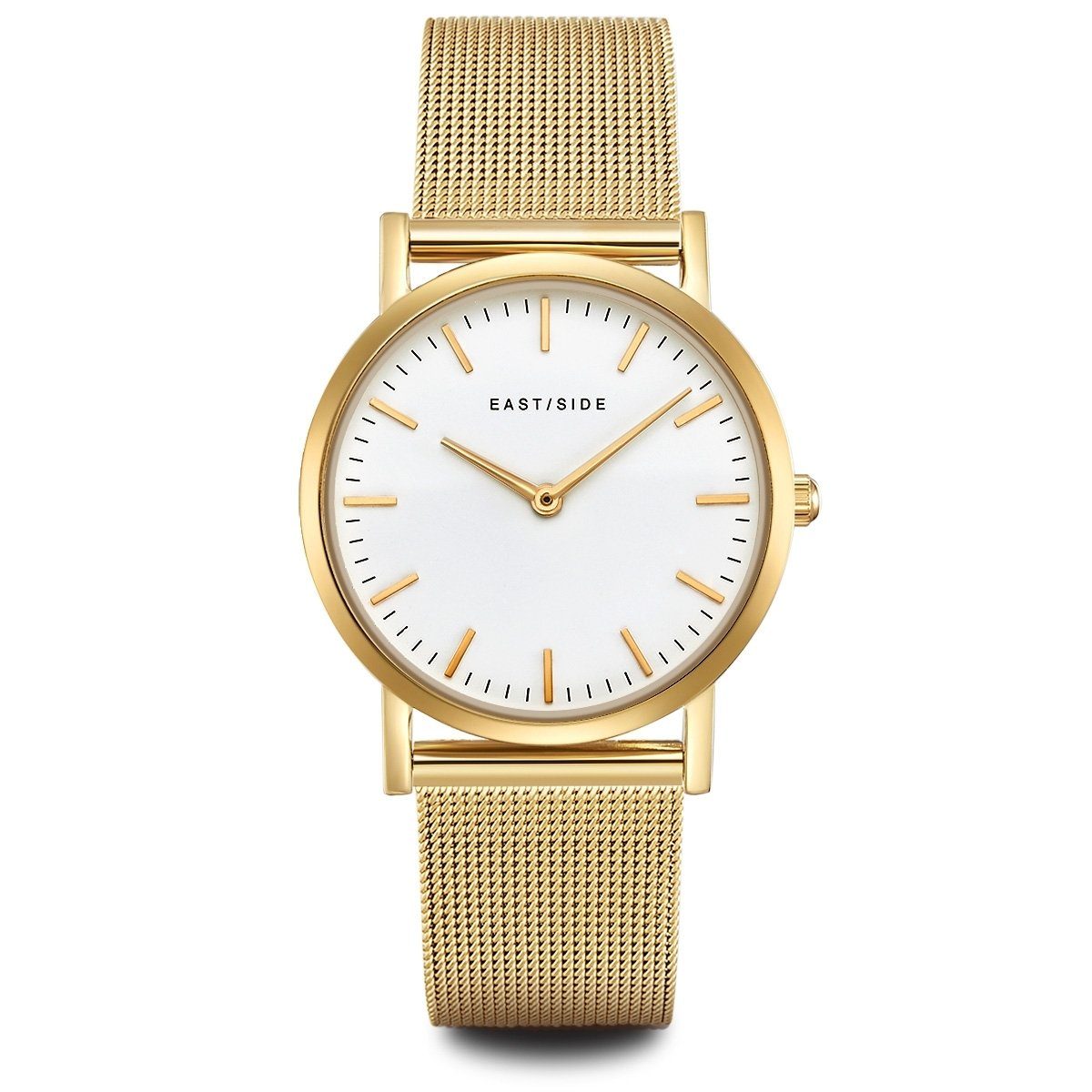 Eastside Automatikuhr Cassina gelbgold, mit Edelstahl-Armband