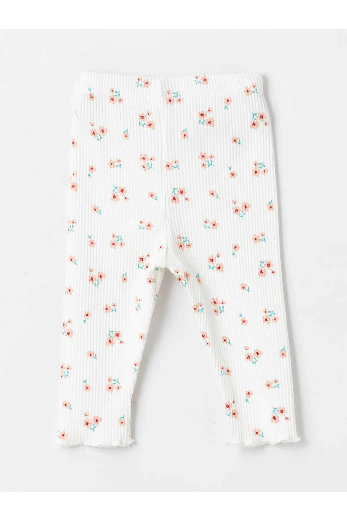 LC Waikiki  2-teiliges Set aus bedruckter Babybluse und Leggings für Babys mit Kragen und langen Ärmeln