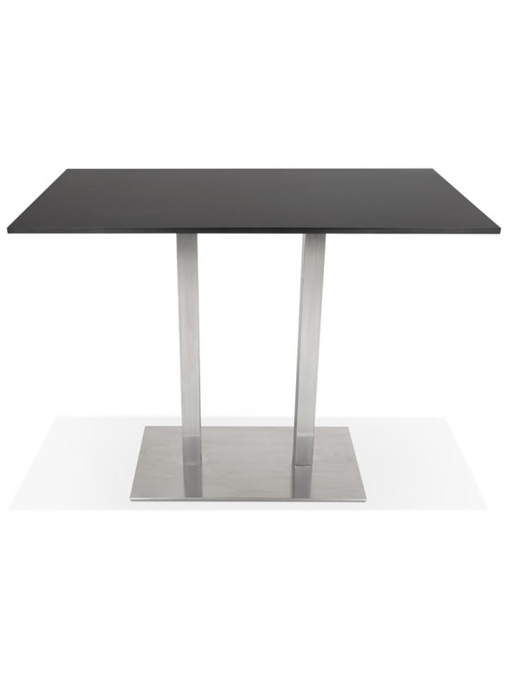 KADIMA DESIGN Hochtisch aus Holz mit Metallgestell | Industriedesign in Schwarz günstig kaufen onesize