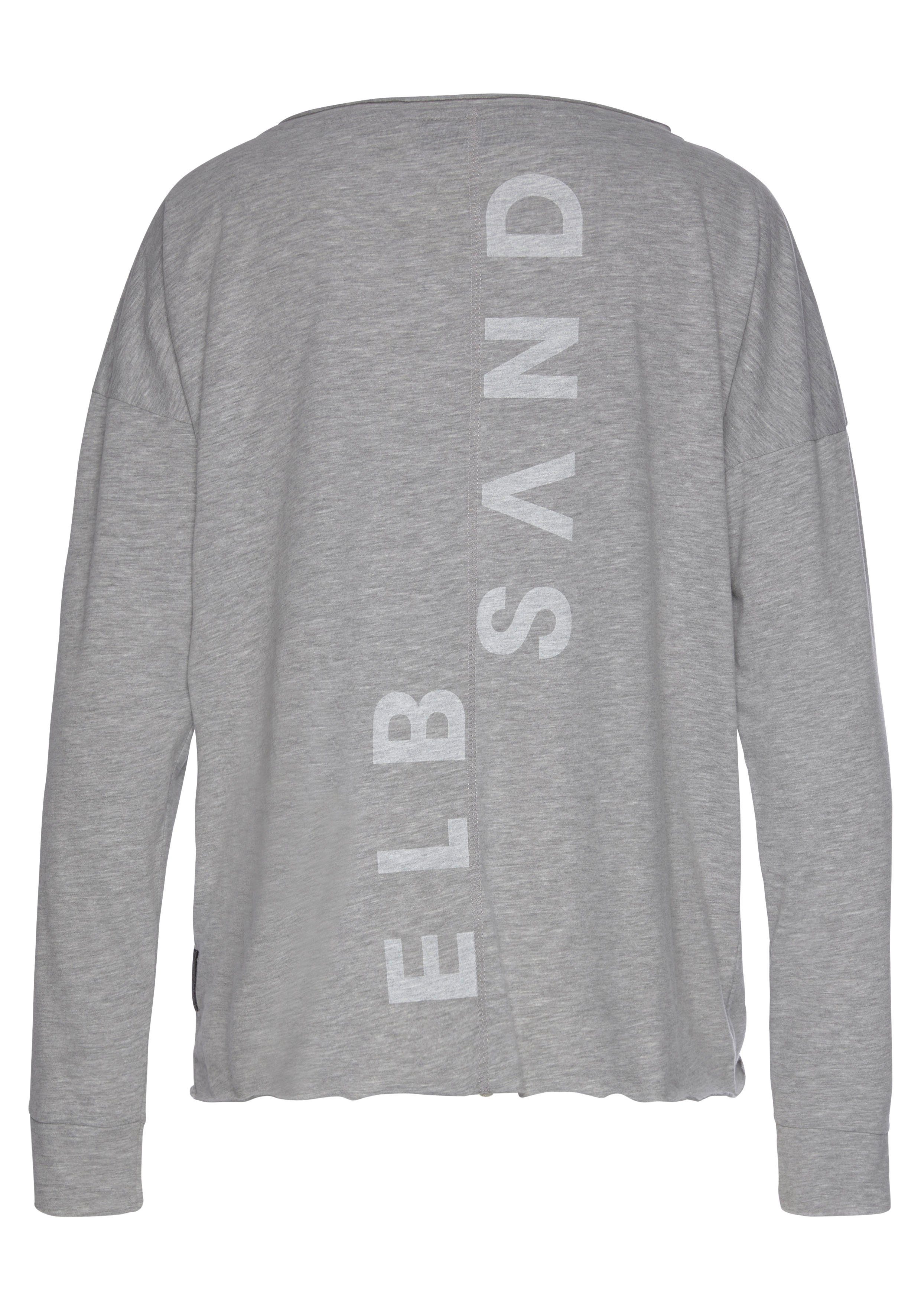 Elbsand Langarmshirt Eltje mit Logodruck hinten