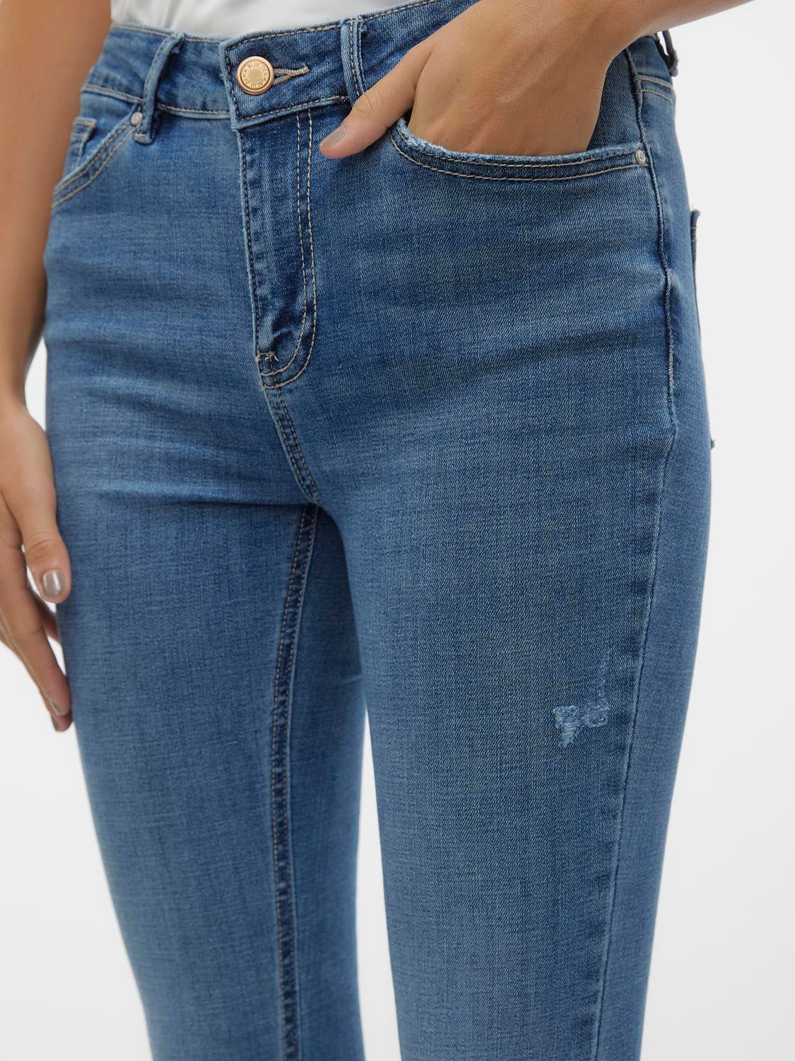 VMFLASH Mid Rise Skinny Fit Jeans