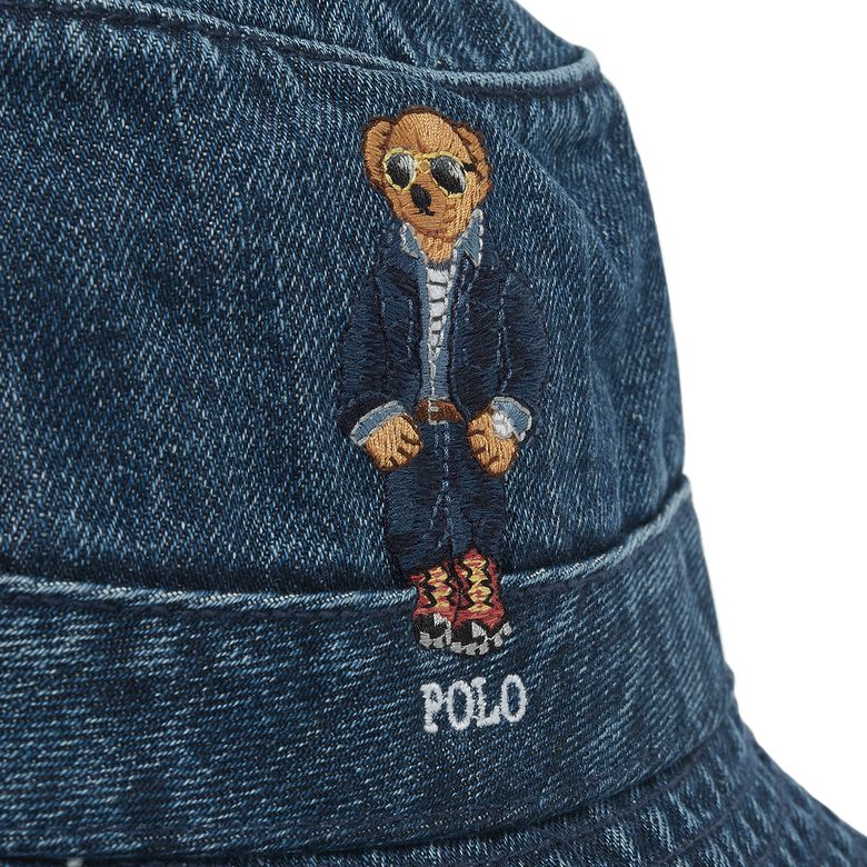 Polo Ralph Lauren Bucket Hat dark wash denim