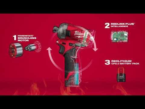 MILWAUKEE 12V FUEL™ Brushless SURGE 1/4" Hex Hydraulic Driver Skin M12FQID-0
