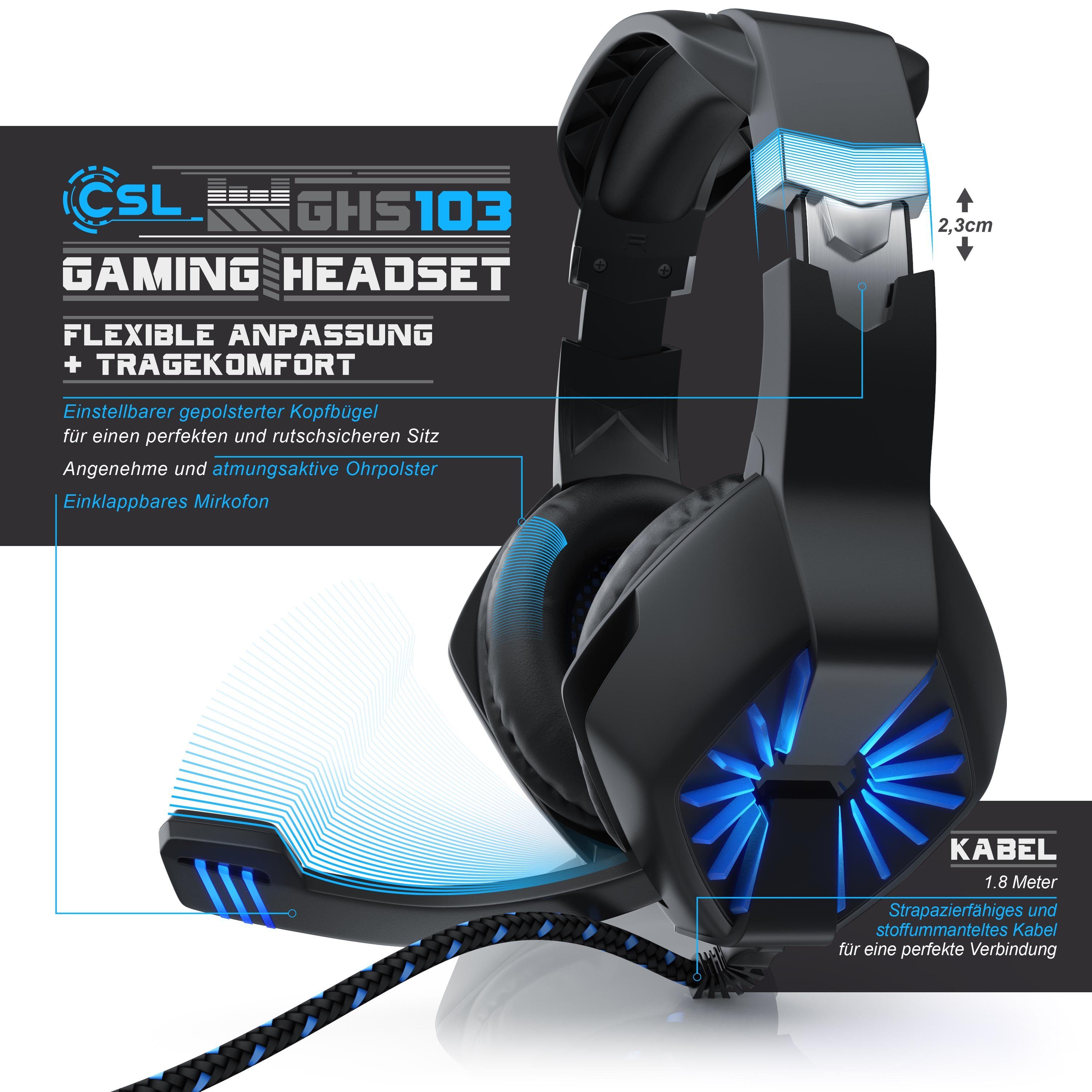 CSL Gaming-Headset (USB 