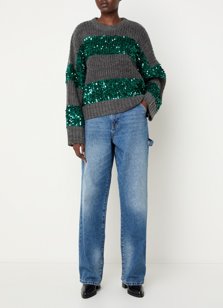 Maglione Essential Antwerp a maglia grossa con paillettes