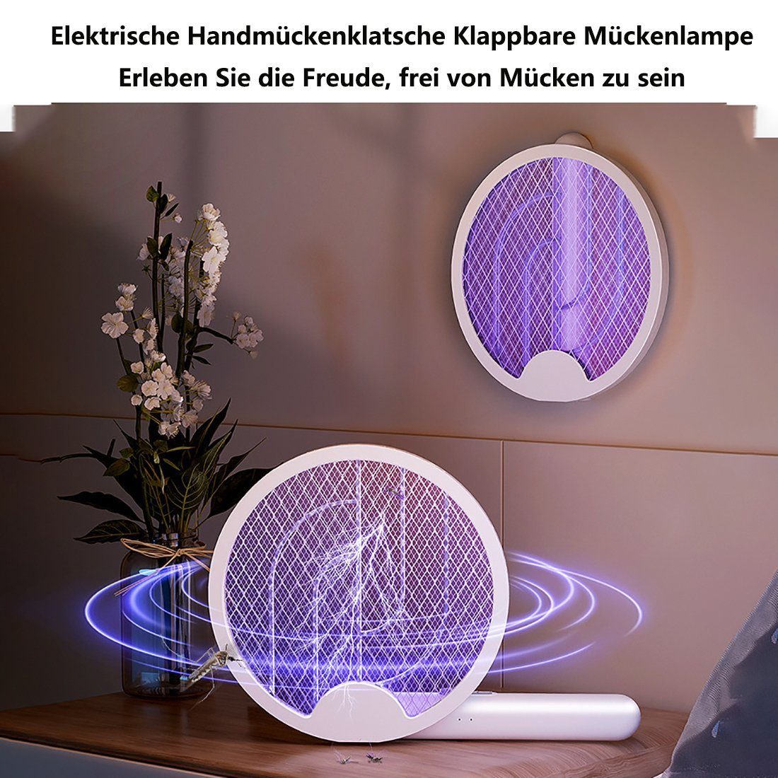 YOOdy~ Fliegenklatsche Fliegenwedler,Insekten Mörder Elektrisch Insektenvernichter