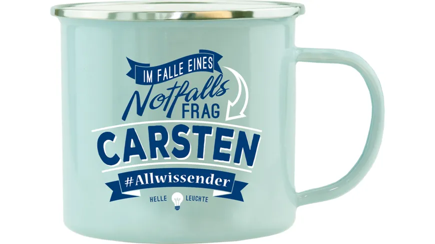 H&H Echter Kerl Emaille-Becher Carsten
