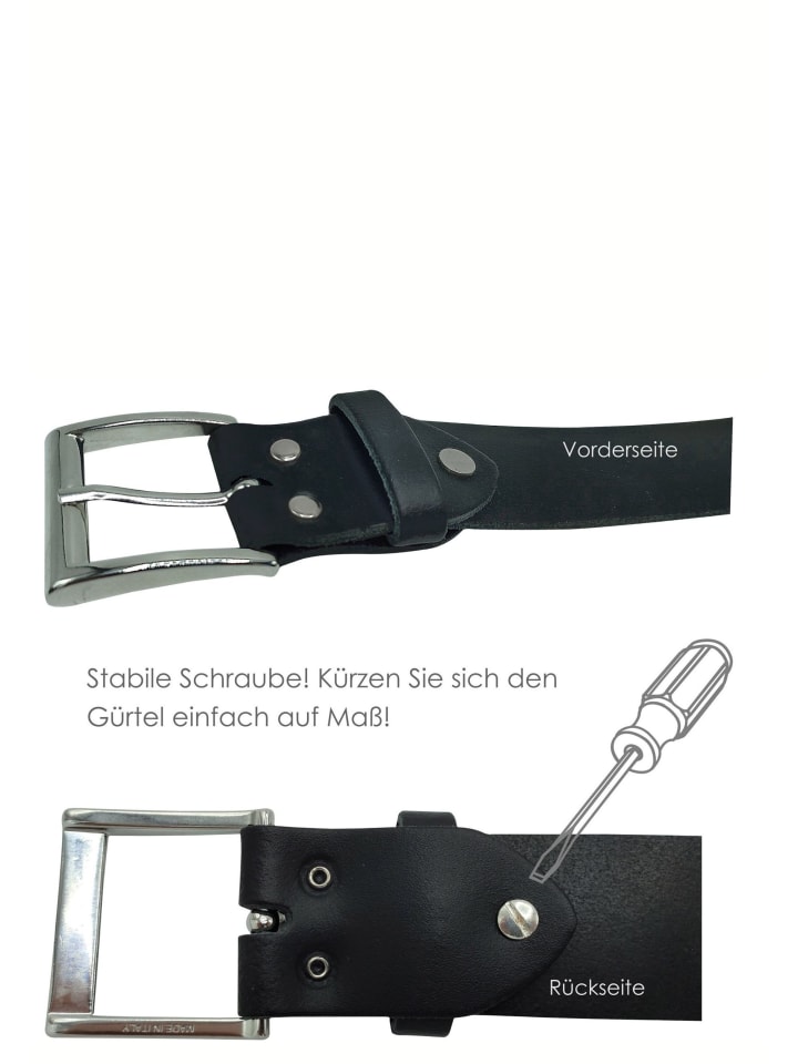 FRONHOFER Ledergürtel kürzbar in Dunkelbraun günstig kaufen