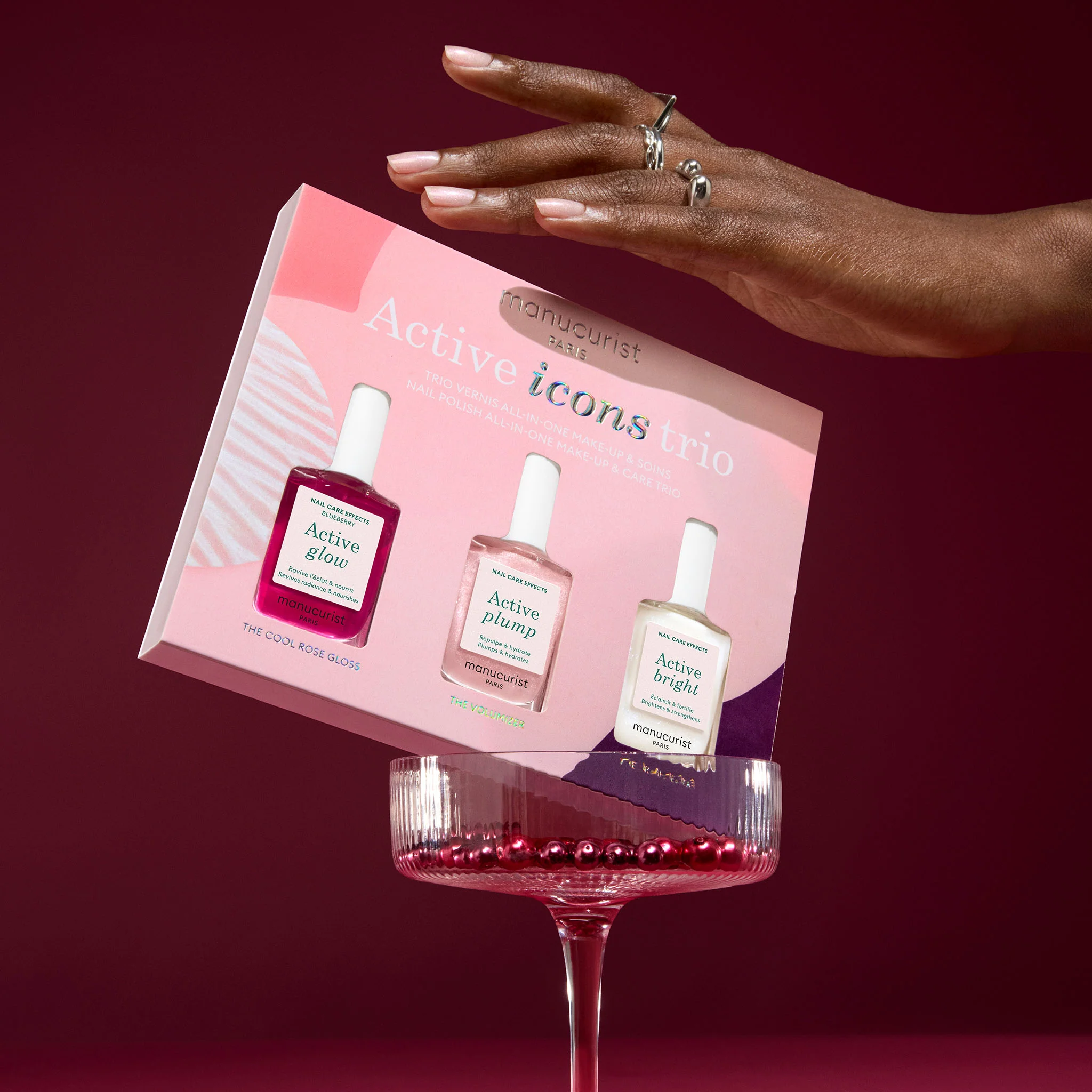 Trattamenti Unghie COFANETTO Active Icons Trio - Limited Edition Xmas 2025 - Cofanetto Make Up, Trattamento Unghie, Smalto