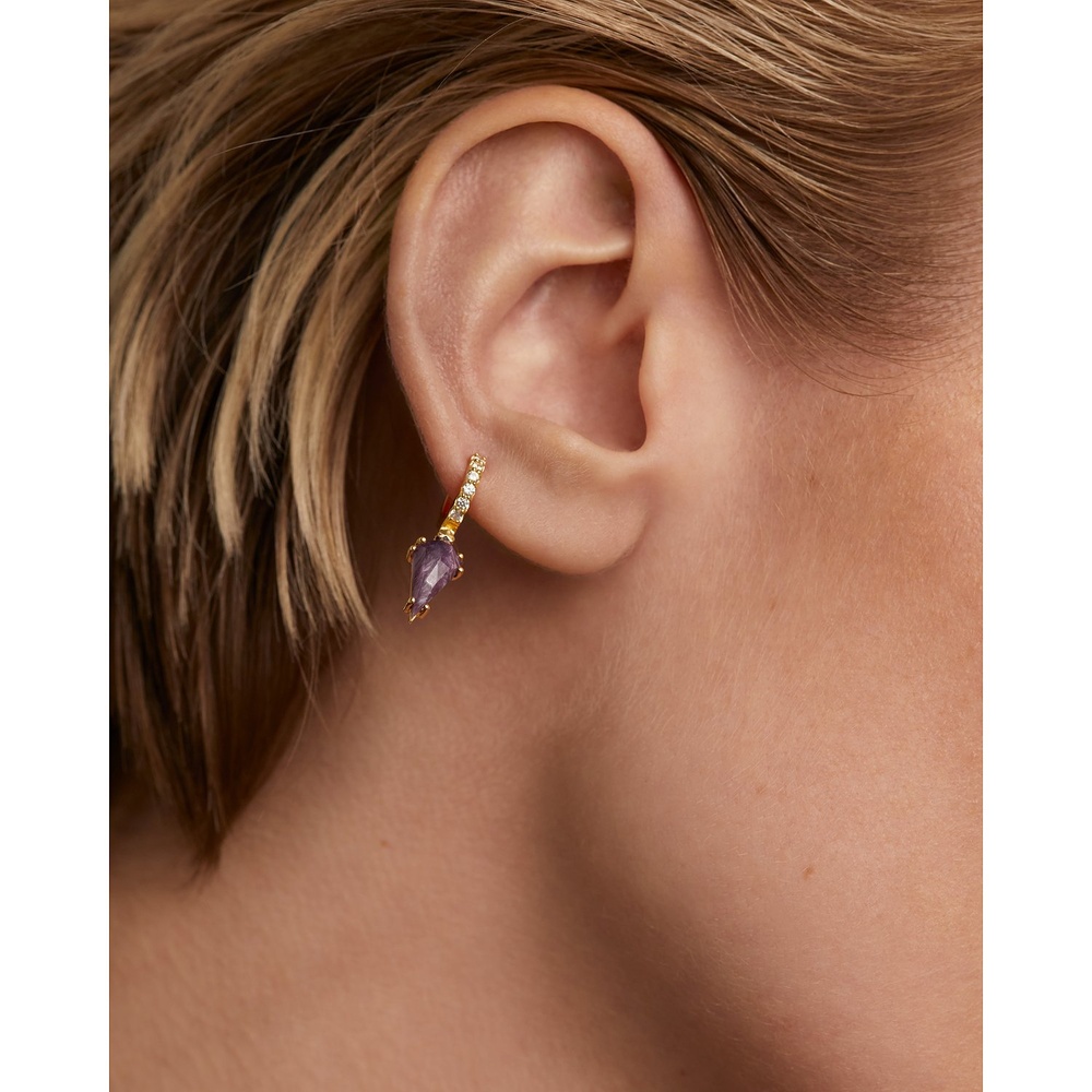 P D Paola Boucle d'oreille unique 925 Argent Boucles d'oreilles