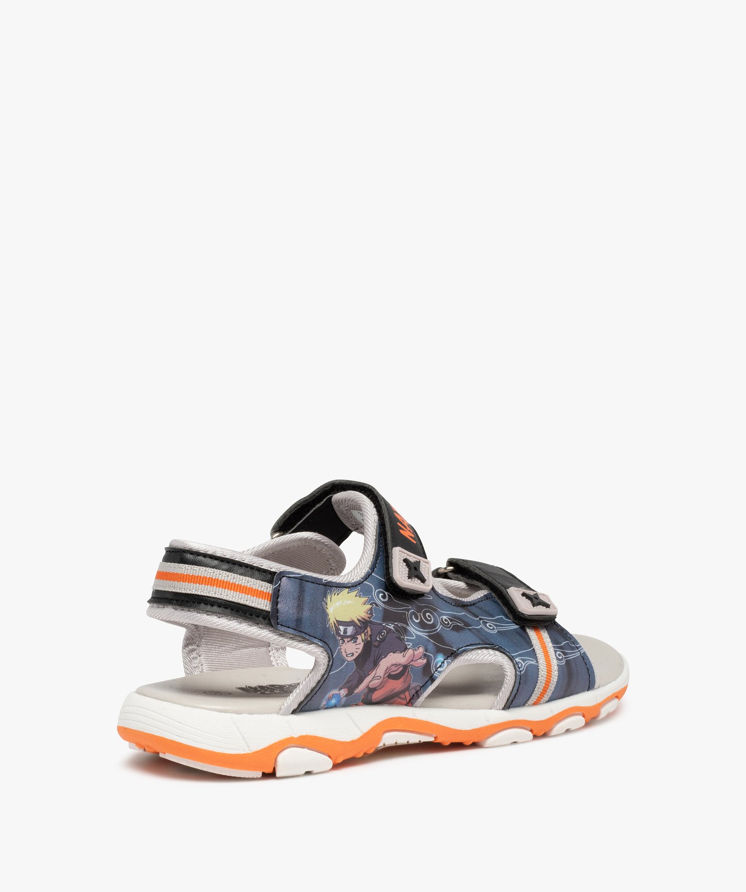 Sandales sport Garçon imprimées à scratchs - Naruto bleu | GEMO