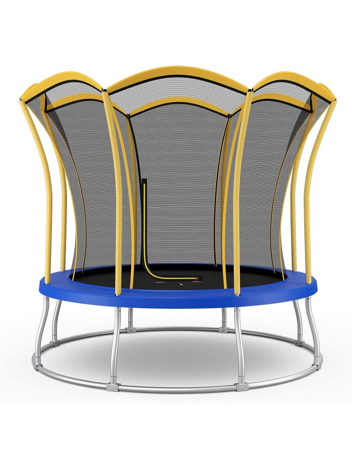 COSTWAY Gartentrampolin Outdoor in Gelb günstig kaufen 244 x 244 cm