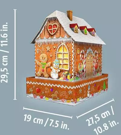 Ravensburger Lebkuchenhaus bei Nacht