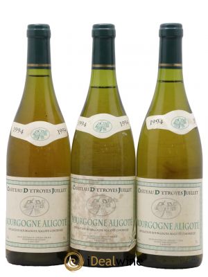 Bourgogne Aligote Château d Estroyes Juillet 1994 - Lot de 3 Bouteilles