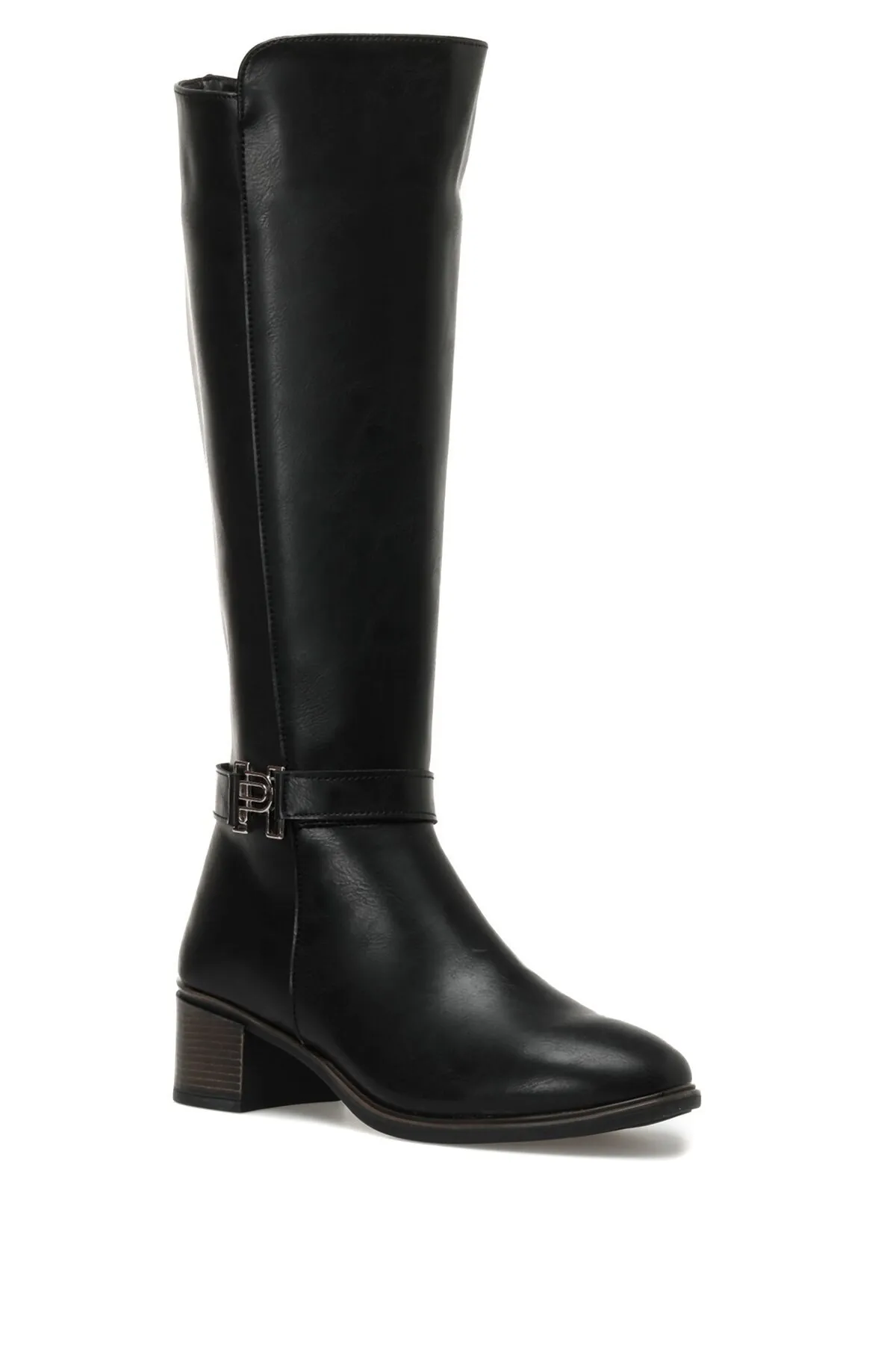 Polaris  320236.z 2pr Schwarze Damenstiefel mit Absatz