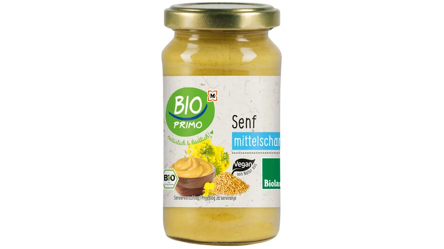 BIO PRIMO Bioland-Senf mittelscharf 200 ml