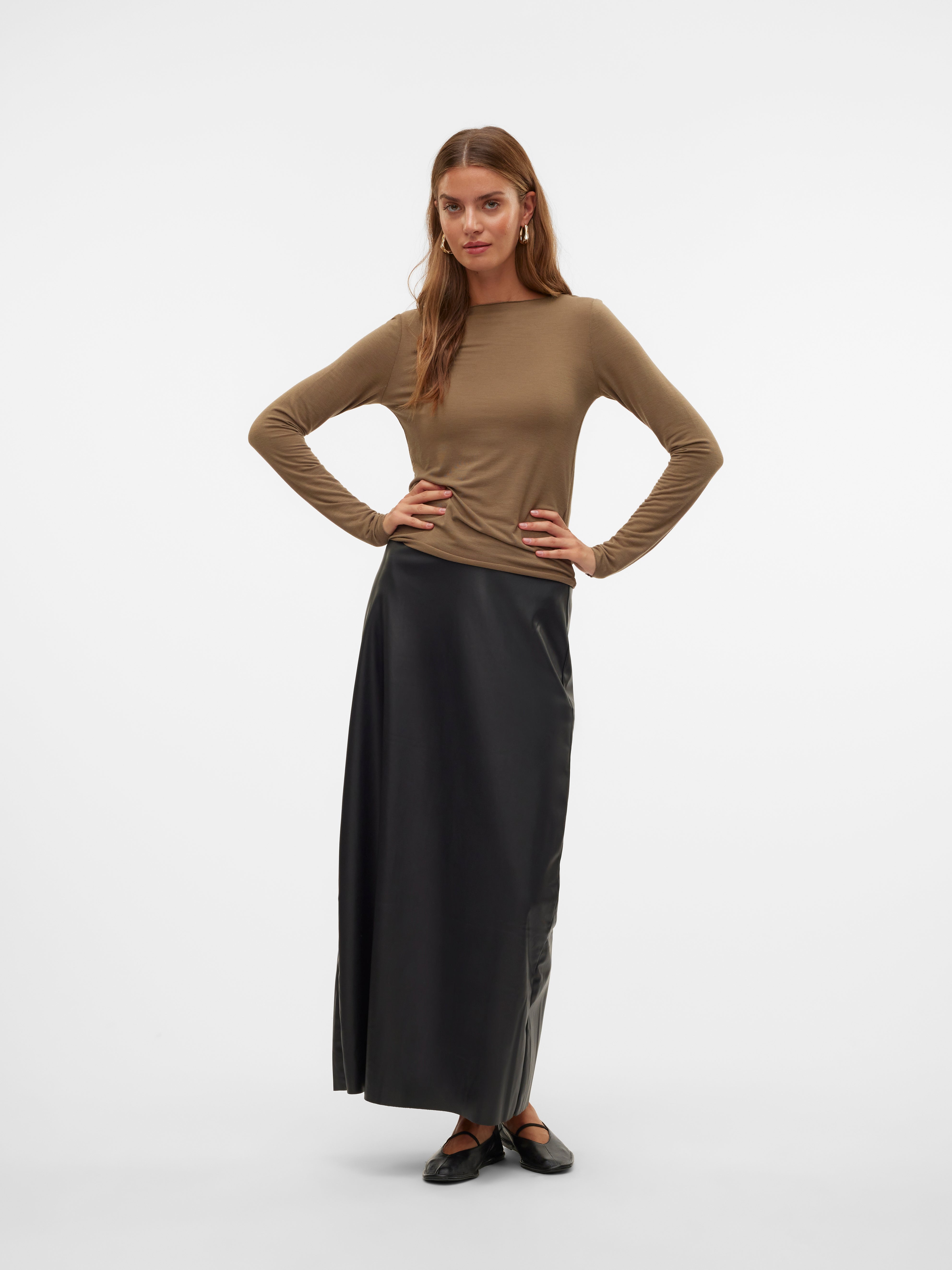 VMOLYMPIA Hohe Taille Langer Rock