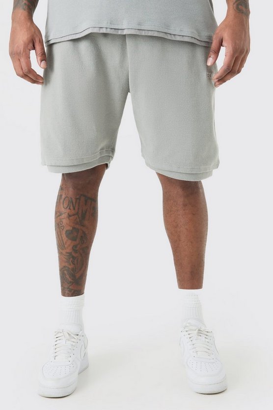 Plus lockere gerippte Edition Shorts