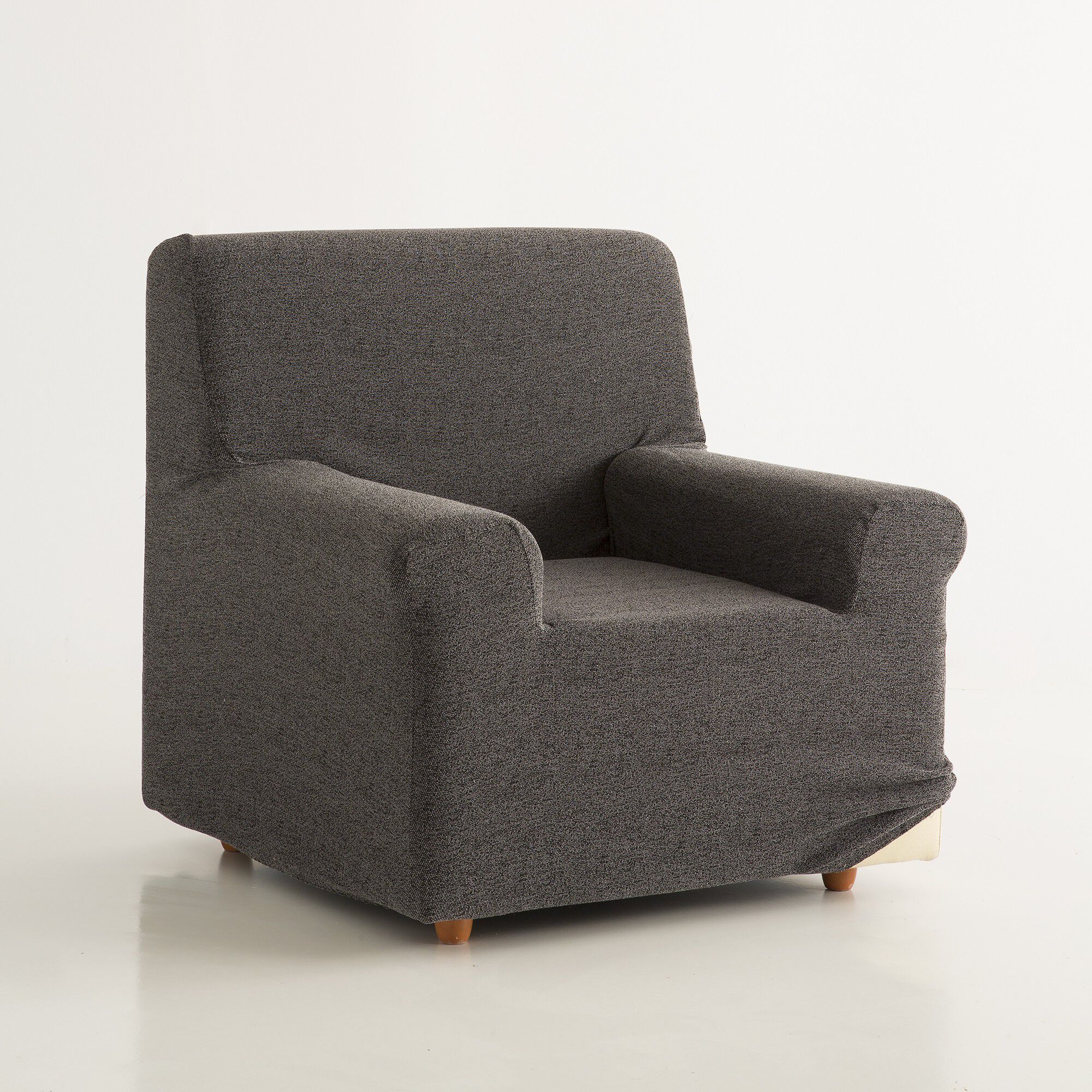 Housse extensible jacquard chiné fauteuil canapé