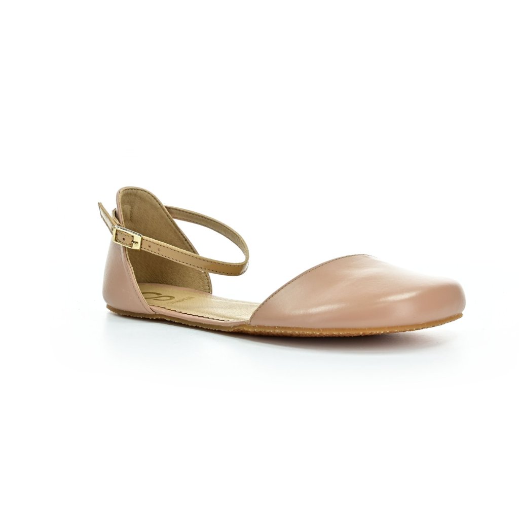 Shapen Poppy II Beige Barfuß-Ballerinas