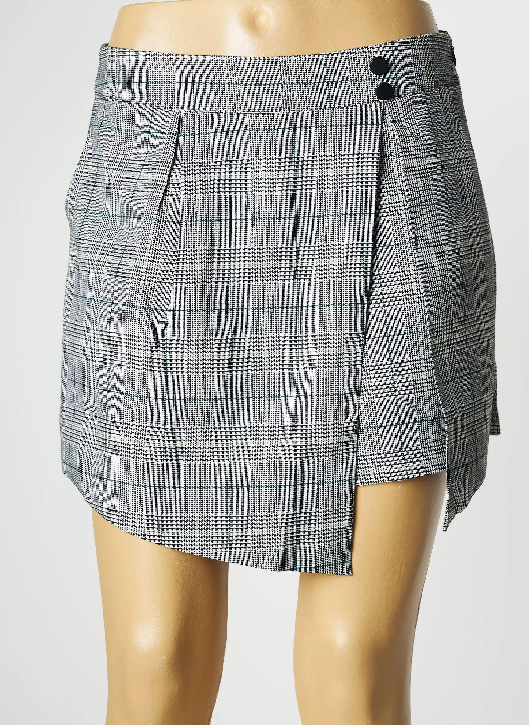 Cache Coeur Shorts Jupe Femme couleur gris