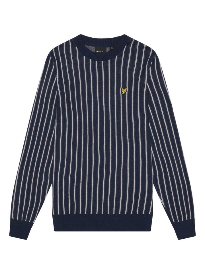 Lyle & Scott Strickpullover in Dunkelblau günstig kaufen