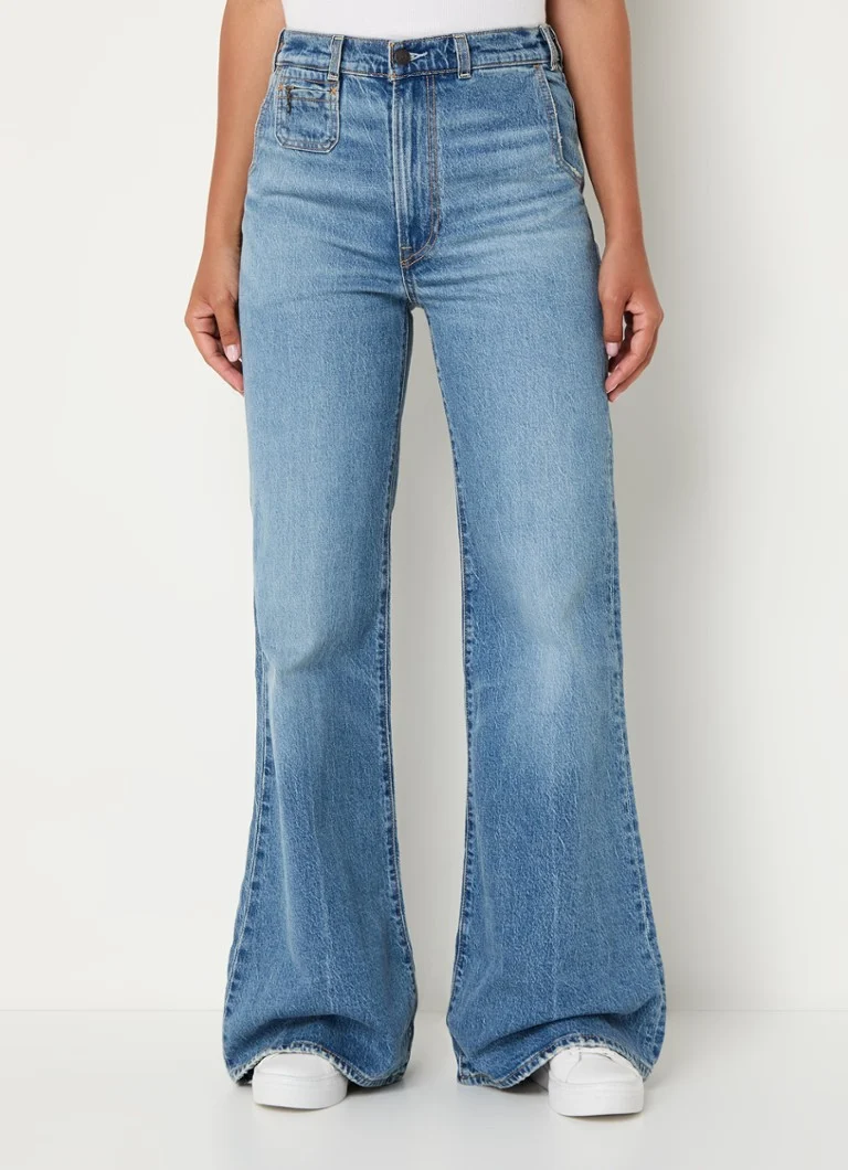 Levi's Ribcage traperice visokog struka, raširenog kroja, lagano isprane