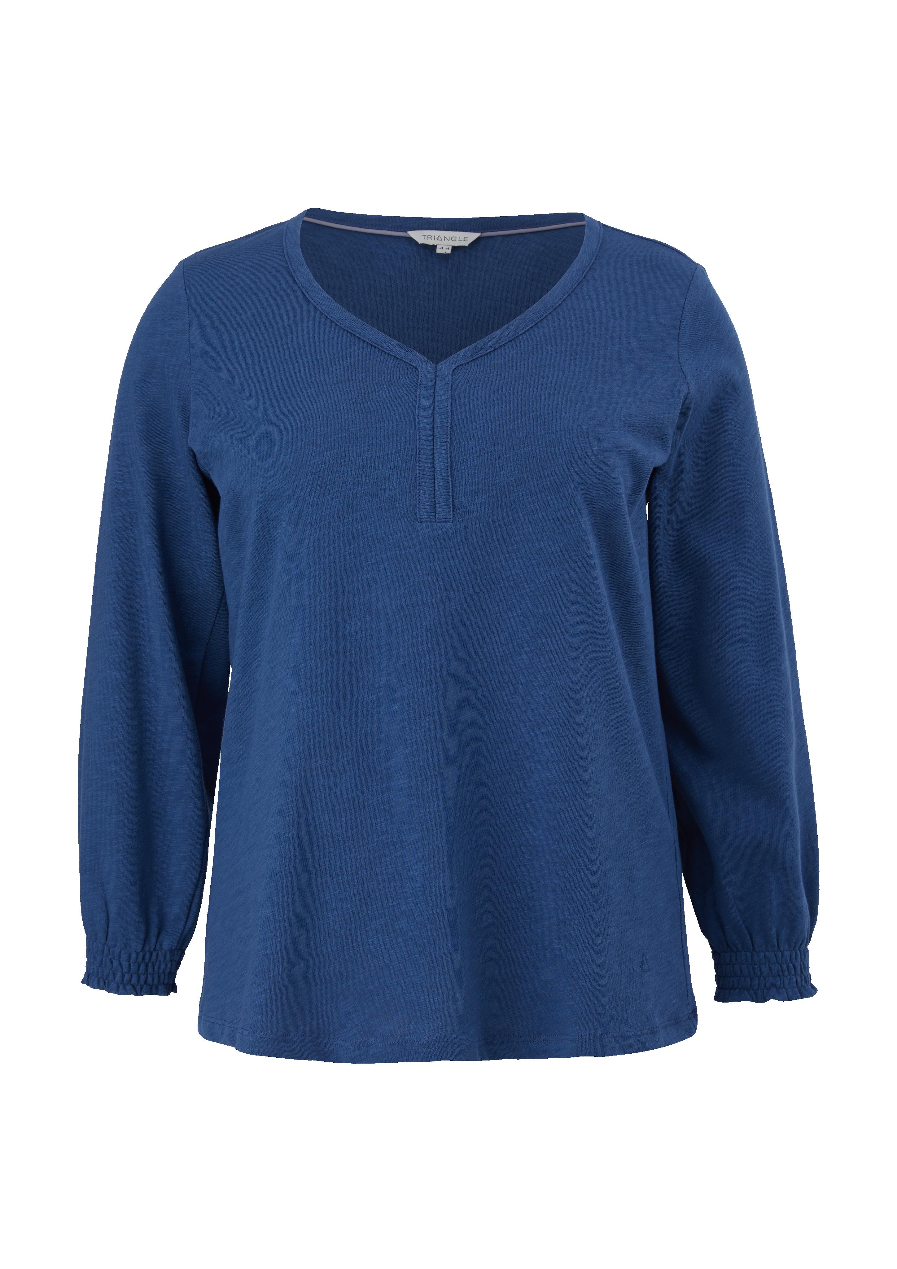 Blusenshirt mit Smokbündchen  2126028-5657