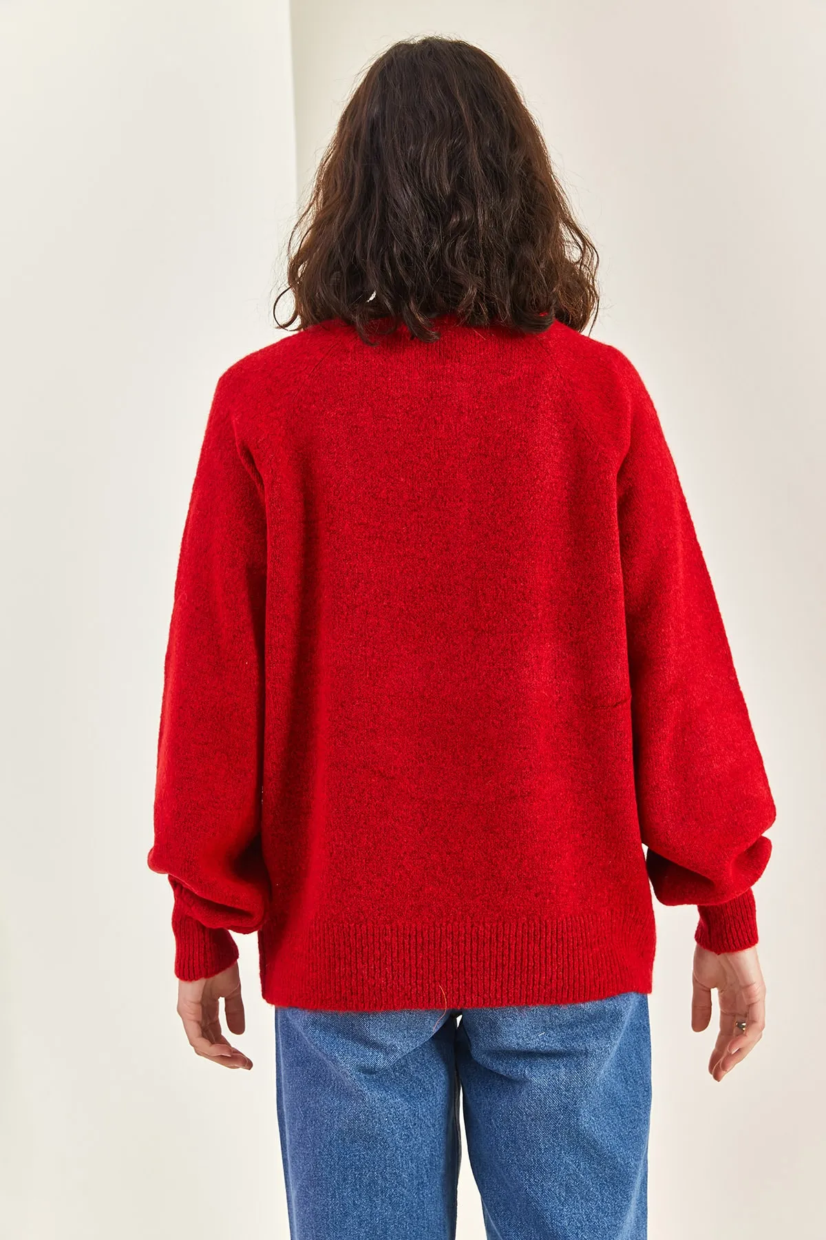 Bianco Lucci  Damen-Strickpullover mit Knopfloch-Rollkragenpullover