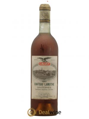 Château Lamothe 2ème Grand Cru Classé  1960 - Lot de 1 Bouteille