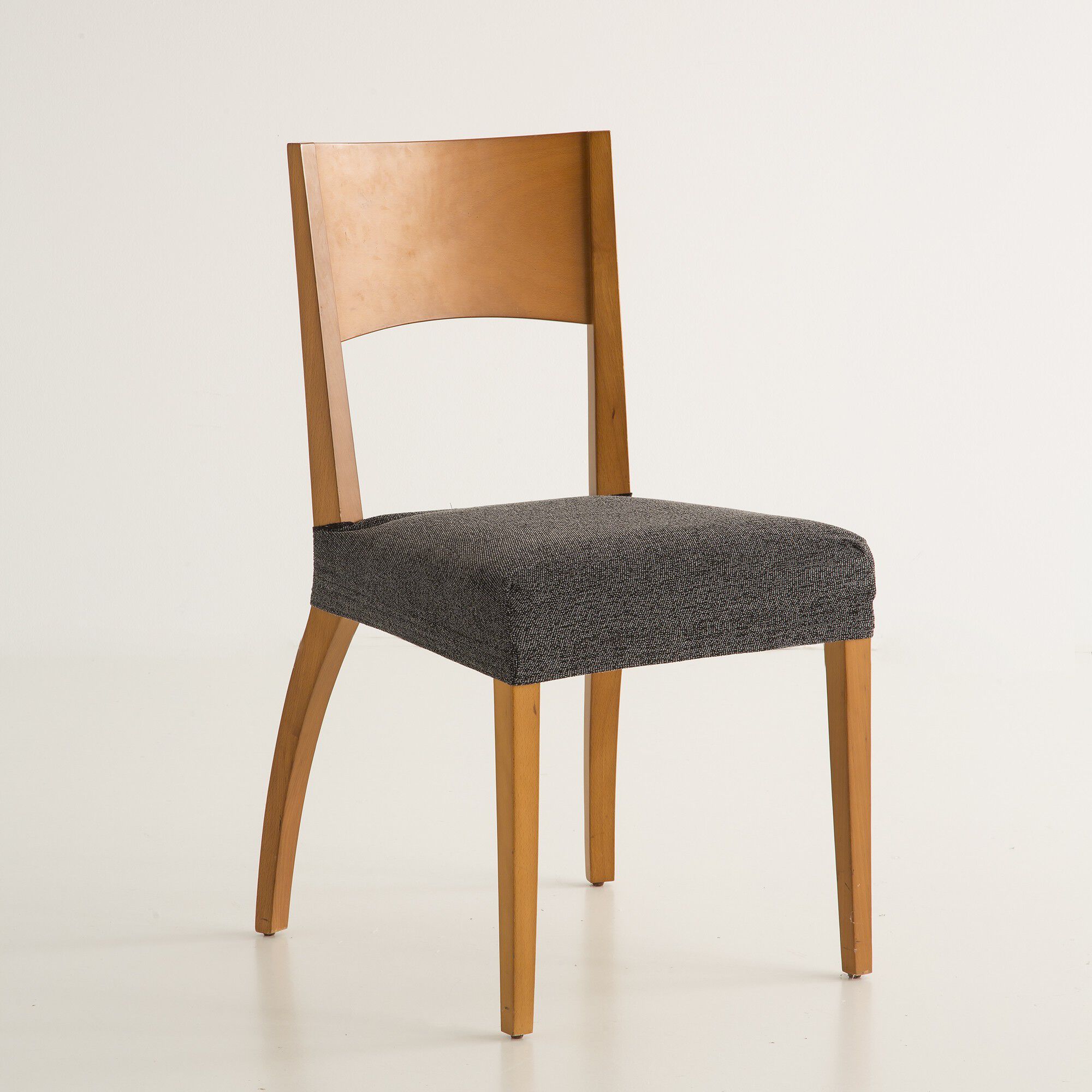 Housse assise de chaise extensible jacquard chiné