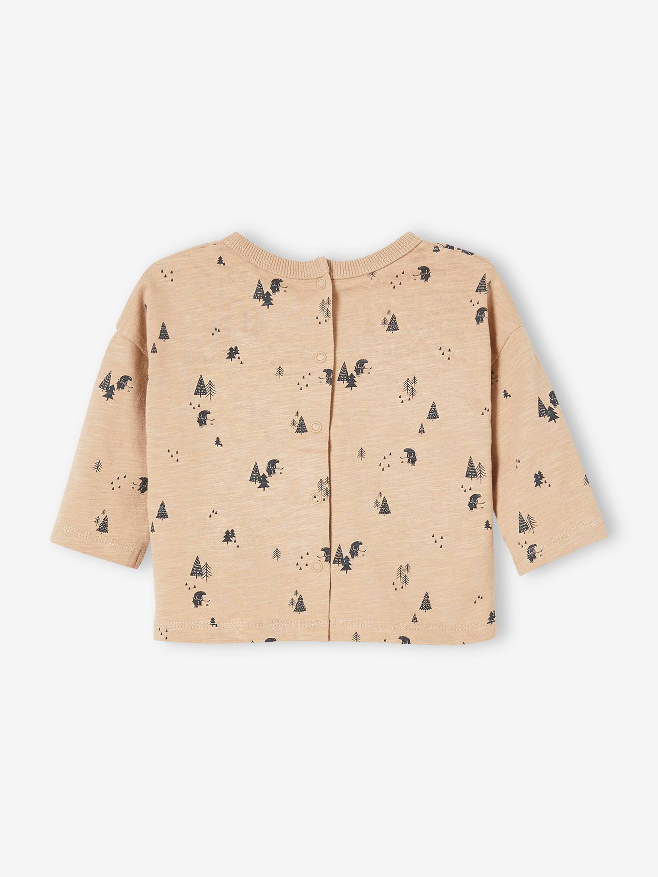 T-shirt imprimé sapins bébé beige