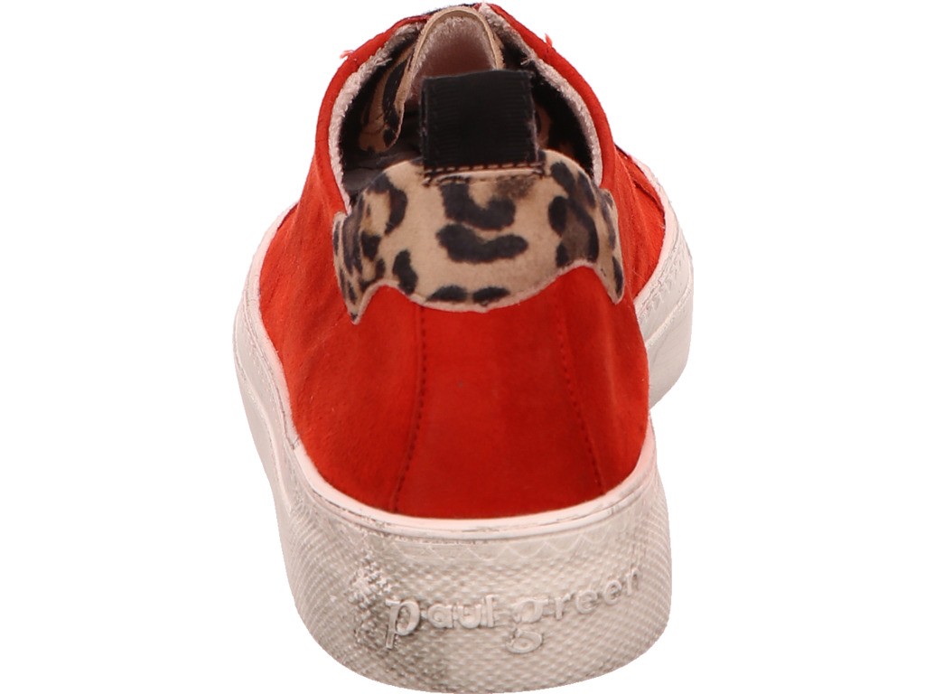 PAUL GREEN Sneaker rot red camel