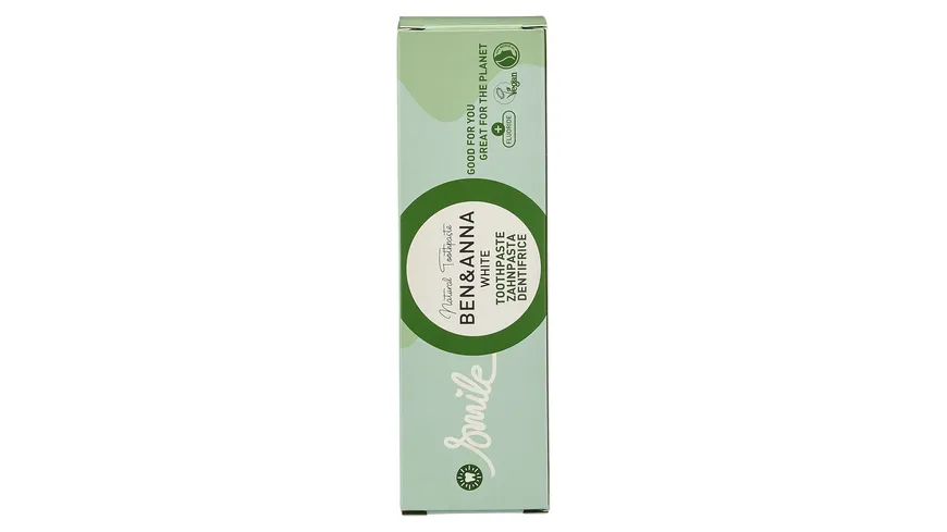 BEN&ANNA Zahnpasta Alutube White 75 ml
