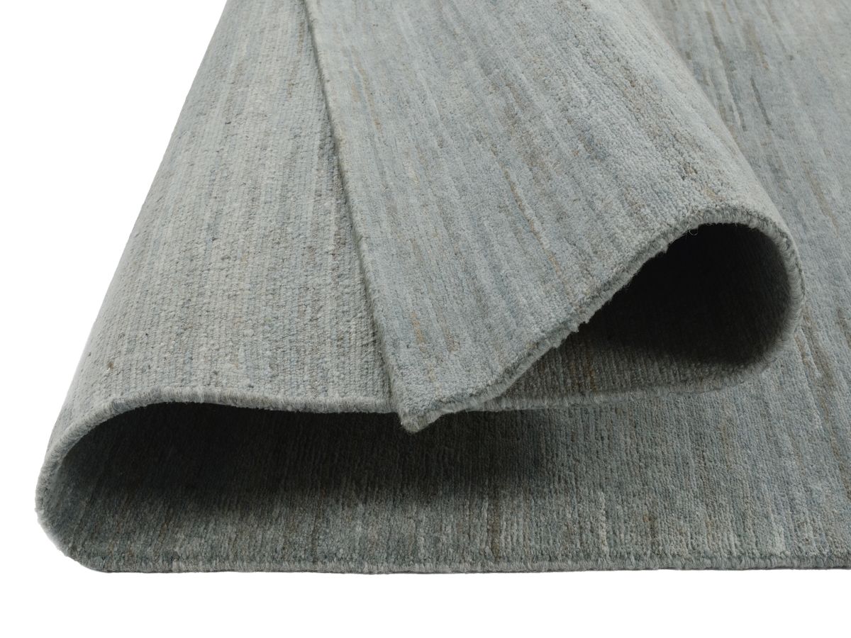 Teppich aus Nepal Himali Uni Silber-Grau 170 x 240 cm