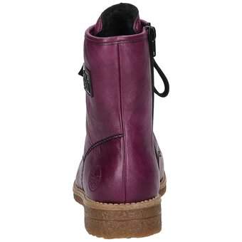 Rieker Schnürstiefelette in lila