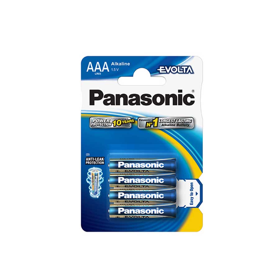 Panasonic Evolta Alkali Micro Batterie AAA LR03EGE/4BP, 1,5 V, 4 Stück - ATU