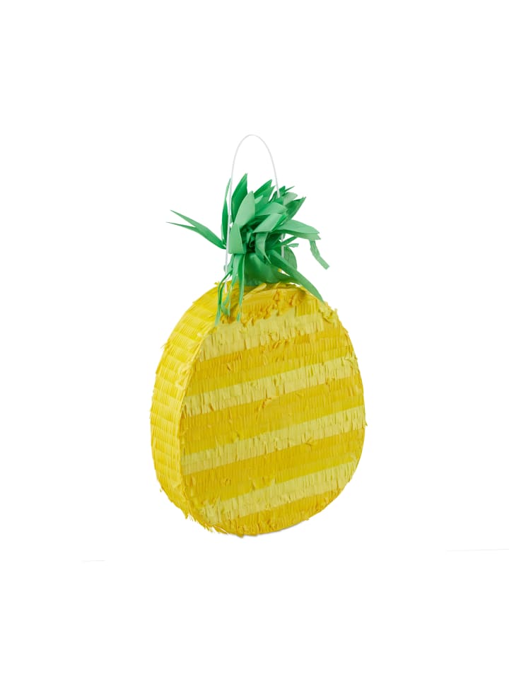 relaxdays Pinata Ananas in Gelb günstig kaufen onesize