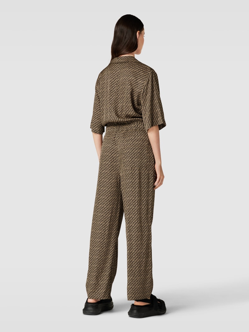 Jumpsuit aus reiner Viskose in sand