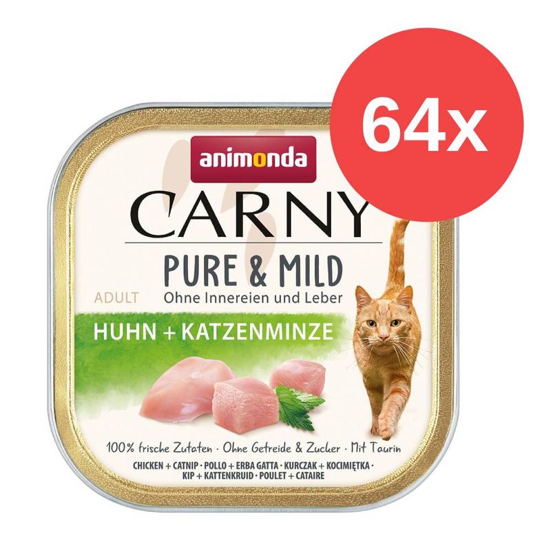 Sparpaket animonda Carny Adult Pure & Mild 64 x 100 g | bitiba %