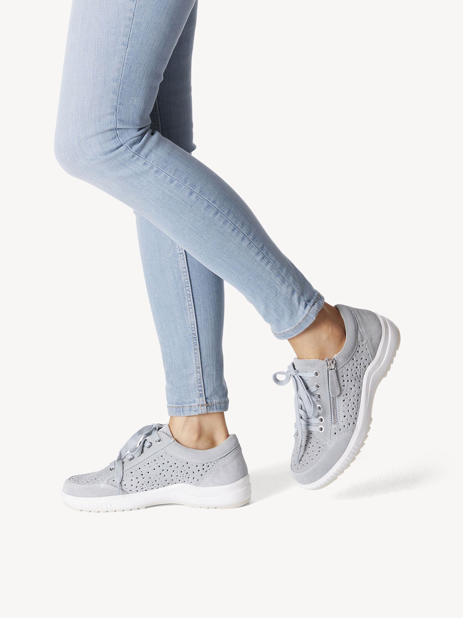 Basket en cuir - bleu