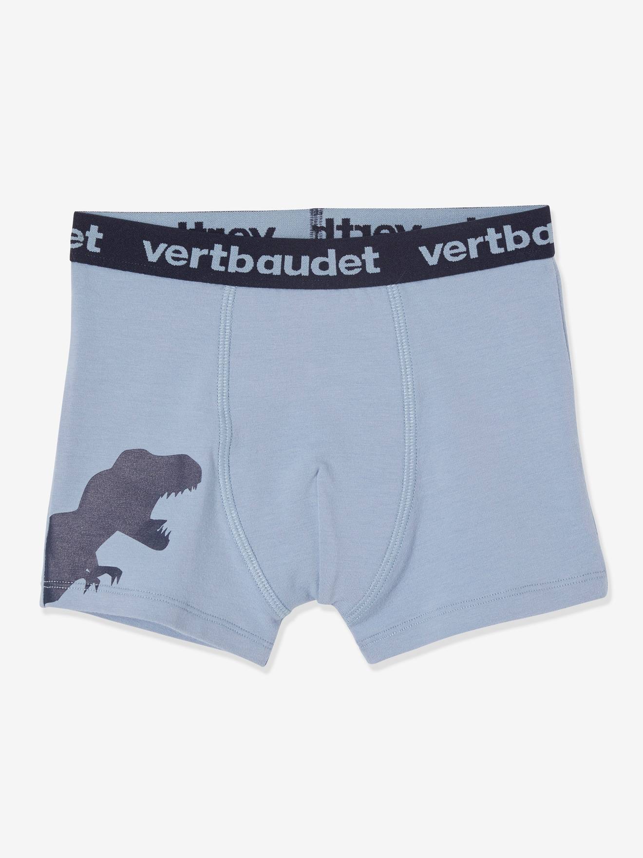 Vertbaudet 5er-Pack Jungen Boxershorts, Dinosaurier Oeko-Tex - farblich sortiert dino