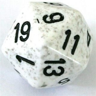 Speckled Arctic Camo 34mm d20 Dice