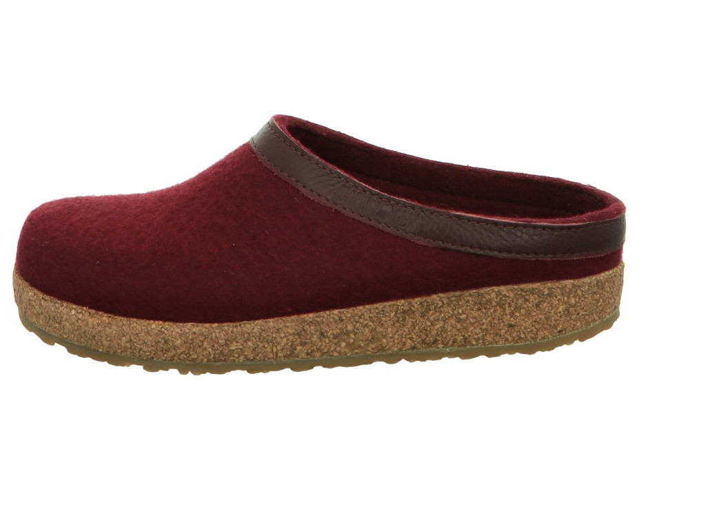 HAFLINGER Hausschuhe rot Grizzly Torben