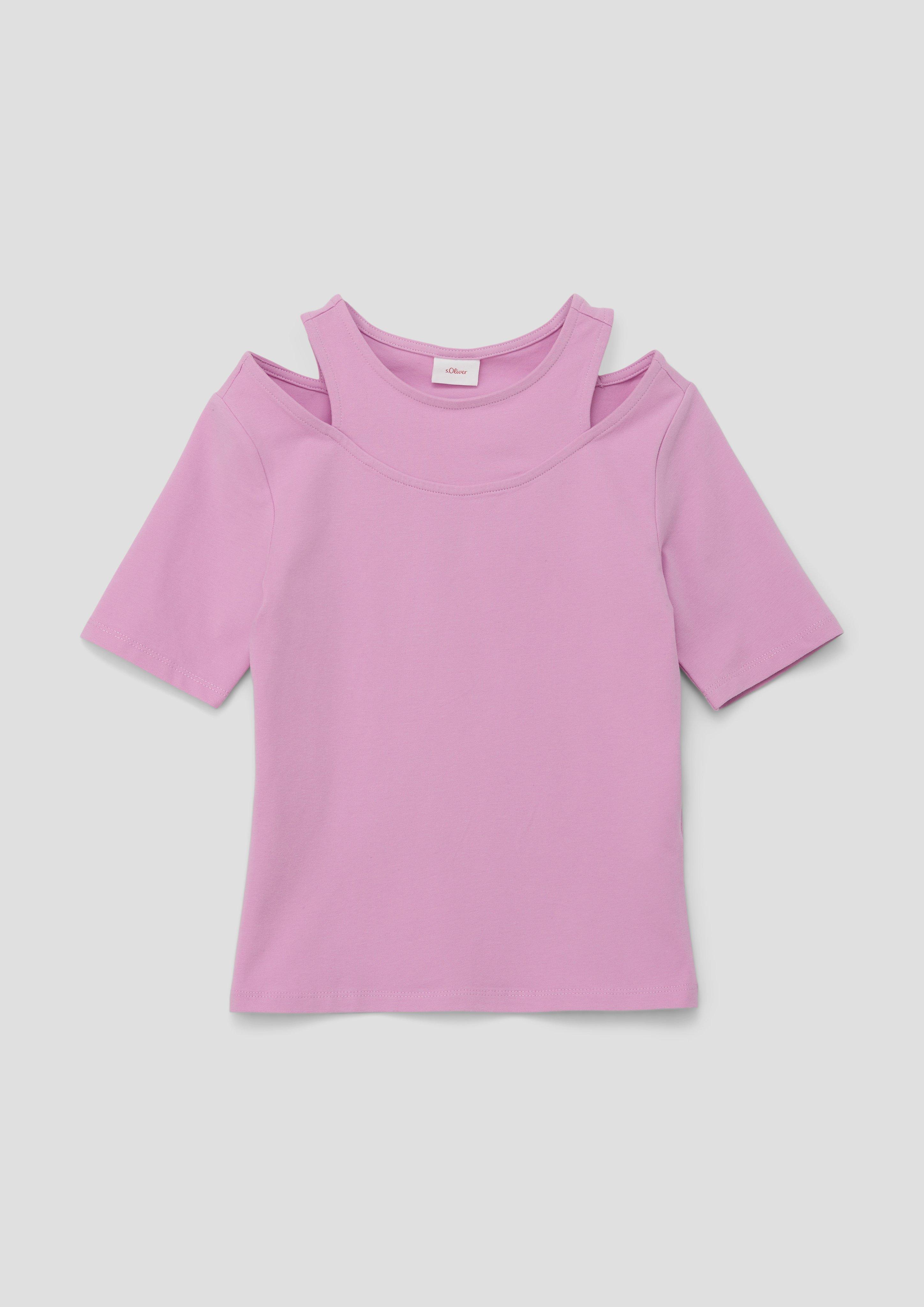 T-Shirt in 2-in-1-Optik  2140207-4442